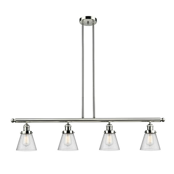 Innovations Lighting - Small Cone - 50.88 Inch 14W 4 LED Island  Polished Nickel
