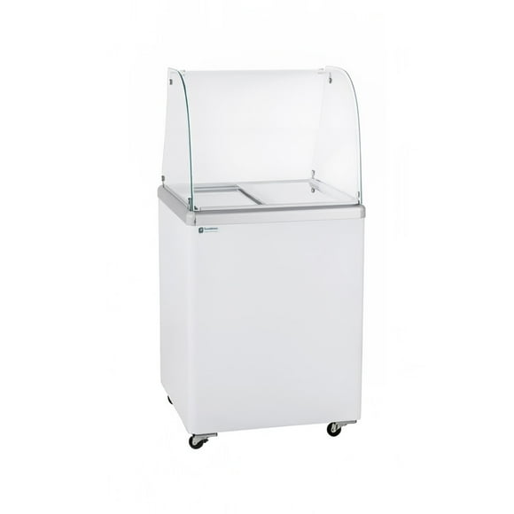 Excellence Industries EDC-4CHC 24 3/4" Stand Alone Armoire à Tremper la Crème Glacée W / 3 Capacité de la Baignoire - Blanc, 115v