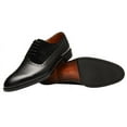 thumbnail image 6 of Santimon Men Leather Dress Shoes Brogue Oxford Shoes Lace Up Formal Business Shoes Black 11.5 US, 6 of 7