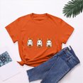 thumbnail image 4 of Godom Halloween Shirt Women Shirts Funny Halloween Ghost Graphic Short Sleeve Tee Tops, 4 of 6