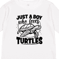 thumbnail image 4 of Inktastic Just a Boy Who Loves Turtles Boys Long Sleeve Toddler T-Shirt, 4 of 5