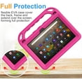 thumbnail image 5 of BMOUO Kids Case for Fire HD 10 & Fire HD 10 Plus Tablet (13/11th Generation , 2023/2021 Release), with Screen Protector, Shockproof Handle Stand Kids Case for Fire HD 10 Tablet & Fire HD 10 Plus, Rose, 5 of 9