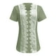 thumbnail image 4 of mfyjkho Tops Para Salir, Camisas De Manga Corta Para Mujer, Blusas Casuales De Verano, Blusas De Moda, Camisetas Lindas, Conjuntos, Ropa Tops Para Hacer Ejercicio Xxl, 4 of 5