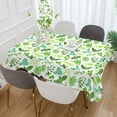 thumbnail image 5 of Tropical Palm Leaves Rectangle Tablecloth, Dust Proof Anti Wrinkle Wipeable Table Cloth Tabletop for of Dinner Kitchen Wedding Holiday Party 54"x72" Home Decor, 5 of 7