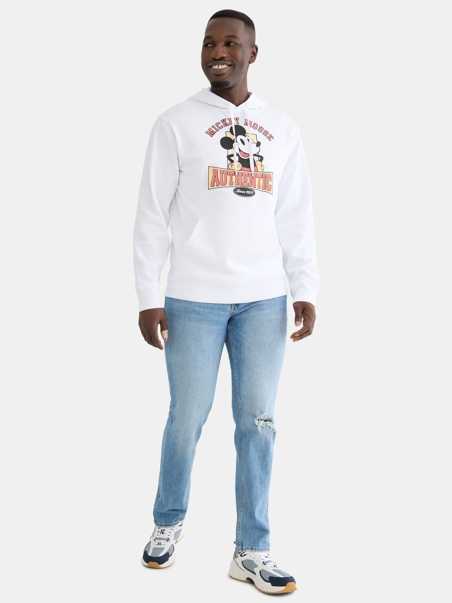 Disney Men's Mickey Mouse Authentic Brand Graphic Hoodie Sweatshirt, Sizes S-3XL