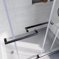 thumbnail image 6 of Seetaras Frameless Shower Sliding Door,56"-60" Width,76" Height,3/8" Tempered Glass Bathroom Screen,Bypass Shower Enclosure, HeavyDuty Stainless Steel Hardwares,Matte Black, 6 of 6