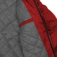 thumbnail image 2 of Men's Premium Multi Pocket Water Resistant Padded Zip Up Flight Bomber Jacket (Red,L), 2 of 2