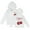 White, variant on Toddler Girls Hoodie Cherry Print Cute Hooded Sweatshirt Pullover Top, Sizes 3-4T