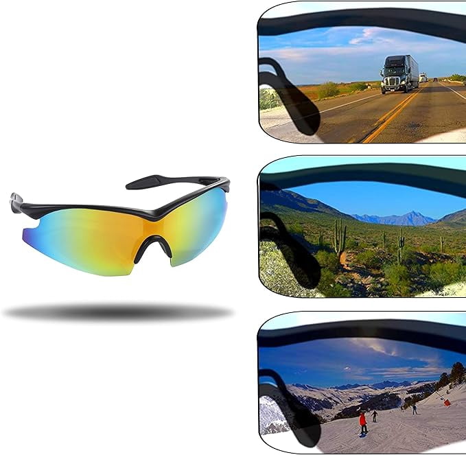 Bell+Howell TACGLASSES One-Size-Fits-All Polarized Sports Sunglasses for Men/Women, Unisex, Military Eyewear As Seen On TV