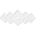 thumbnail image 2 of 38"W x 25 3/8"H x 3"ID x 11 3/4"C x 1"P Zoe Architectural Grade PVC Contemporary Ceiling Medallion, 2 of 11