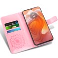 thumbnail image 3 of Compatible with Motorola Edge 50 Ultra/Moto X50 Ultra Wallet Phone Case and Tempered Glass Screen Protector Flip Credit Card Holder Stand Mandala Flower Cell Cover for 50 Ultra 2024 Women Men Pink, 3 of 8