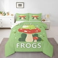 thumbnail image 2 of Erosebridal Woodland Frog Bedding Comforter Set, Jungle Mushroom Down Comforter, Cartoon Theme Decor, Reversible 2-Piece, 2 of 7