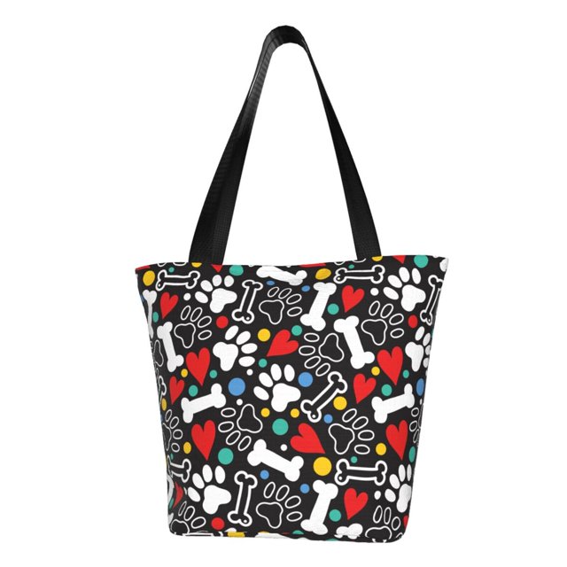 Easygdp Paw And Bones Bolso de Hombro para Mujer, Bolso Bandolera y Cartera de Mano Elegante para Uso Diario