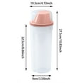 thumbnail image 3 of Airtight Food Storage Container with Measuring Cup and Funnel Lid, Dry Food Dispenser for Kitchen Pantry, Pet Food, Rice, Grains, and Cereal Organization, 3 of 4