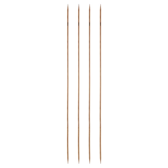 Uxcell 4Pcs Double Pointed Knitting Needles Size US 4 (3.5mm) 16" Long Carbonized Bamboo Straight Knitting Needles for Beginners Handmade Creative DIY Craft Yarn Projects