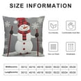 thumbnail image 5 of GOSMITH  Christmas Throw Pillow Case Cushion Cover Skiing Snowman Applique Pillowcase Decoration for Sofa Couch Bed Home Xmas Decor, 5 of 5