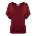 thumbnail image 4 of Free to Live 3 Pack Short Sleeve Casual Women's Dolman Tops, 4 of 7