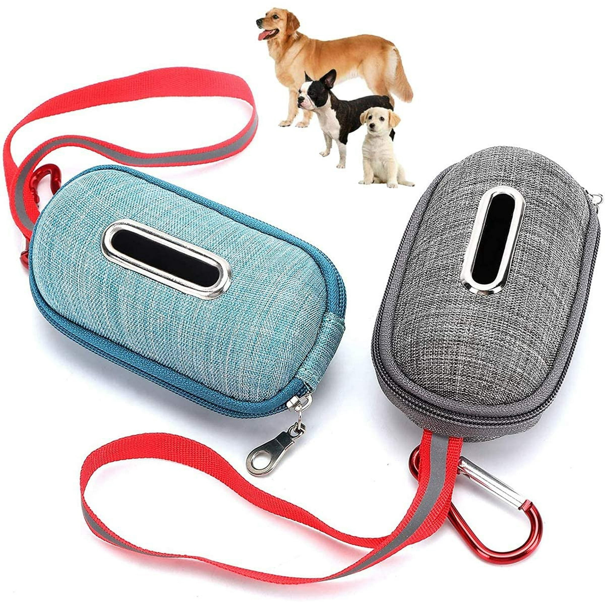 Lishi Dog Holder Leash Attachment Dog Waste Bag Dispenser Pick Up Pouch Waste Bags Holder Fit For Any Dog Leash Poopbag Red Red Red