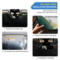 thumbnail image 2 of Qxltty Princess White Cat Car Windshield Sunshades Foldable UV Rays Sun Visor Protector Keep Your Vehicle Cool 55×27.6in, 2 of 8