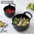 thumbnail image 5 of COOK WITH COLOR Mixing Bowls Set 6-pcs, Non-Slip Mixing Bowls with Pour Spouts & Handles, Black, 5 of 8
