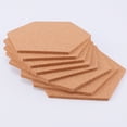 thumbnail image 3 of Shisuyan Message Board Light Brown Corkboard 8Pcs 7.87x6.88x0.19In, 3 of 8