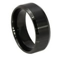 thumbnail image 3 of UDIYO Fashion 8MM Titanium Steel Band Ring Men Wedding Engagement Jewelry Black, 3 of 5