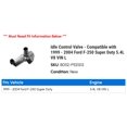 thumbnail image 2 of Idle Control Valve - Compatible with 1999 - 2004 Ford F-250 Super Duty 5.4L V8 VIN L 2000 2001 2002 2003, 2 of 2