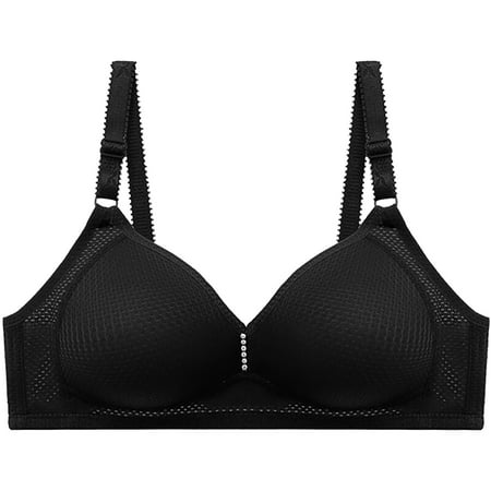 MQLKF Women s No Steel Ring Breathable Mesh Bra Large Size Big Breast Comfort Underwear Women s Thin Push Up Bra Intellectual Breathable Women Bodysuit