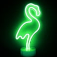 thumbnail image 2 of SHANJIA Neon Sign, LED Decor Night Light USB/Battery Flamingo Neon Lights with Base, for Bedroom Decoration Game Room Bar Party Kids Valentine's Gift Decor, 2 of 7