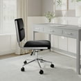 thumbnail image 2 of Martha Stewart Upholstered Office Chair in Black/Polished Nickel, 2 of 12