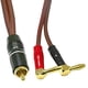 thumbnail image 2 of 2X Conector Banana A Cable de Altavoz RCA, Cable de Altavoz RCA Macho A Conectores Banana (2Banana) 4N OFC HiFi Cable de Altavoz 2M, 2 of 6
