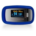 thumbnail image 4 of AccuMed CMS-50D1 Finger Pulse Oximeter Blood Oxygen Sensor SpO2 for Sports and Aviation. Portable and Lightweight with LED Display, 2 AAA Batteries, Lanyard and Travel Case (Blue), 4 of 6