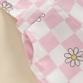 thumbnail image 5 of Toddler Baby Girl Clothes Floral Daisy Bib Overalls Suspender Shorts Romper Jumpsuit Kids Girls Shortall Summer Outfit, 5 of 7
