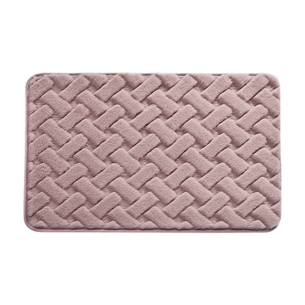 Yhmxh Alfombrillas de baño para baño Alfombrilla antideslizante absorbente de agua para baño, alfombra antideslizante para puerta, alfombrilla suave para suelo de baño, secado más fácil.