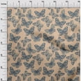 thumbnail image 3 of oneOone Cotton Jersey Peach Fabric Butterflies Quilting Supplies Print Sewing Fabric By The Yard 58 Inch Wide-XY, 3 of 6