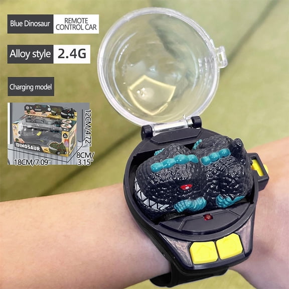 SPOORYYO Mini Watch Remote Control Car with USB Charging and Adjustable Strap for Surprise Gifts