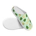 thumbnail image 3 of Daiia Avocado Print Women’s Fuzzy Slippers Memory Foam Lightweight House Shoes Cozy Loafer Flannel House Shoes-46/47, 3 of 7