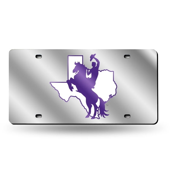 Tarleton State NCAA Texans Acrylic License Plate Laser Tag