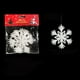 thumbnail image 3 of Adornos navideños, adornos navideños, regalos navideños Colgante de copo de nieve blanco de plástico Colgante de copo de nieve, 3 of 5