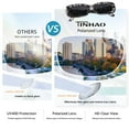 thumbnail image 4 of TINHAO Square Sunglasses for Women Men Trendy Retro Rectangle Sunglasses with Polarized UV 400 Protection Party Sunglasses, 4 of 7