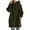 Army Green, variant on Hoodies for Women Zpanxa Women's Solid Color Zip up Hoodie, Long Tunic Sweatshirts Jackets, Plus Size Winter Warm Coats, Mid Length Hoodies Jackets Outwear with Pockets Hot Pink S