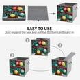 thumbnail image 7 of Collapsible Oxford Fabric Storage Cubes with Handles, Large Mid Foldable Oxford Cloth Bins Set of 2/6, Closet Organizers for Shelves Clothes Home Kitchen Toy - Knitted Christmas Tree, 7 of 7