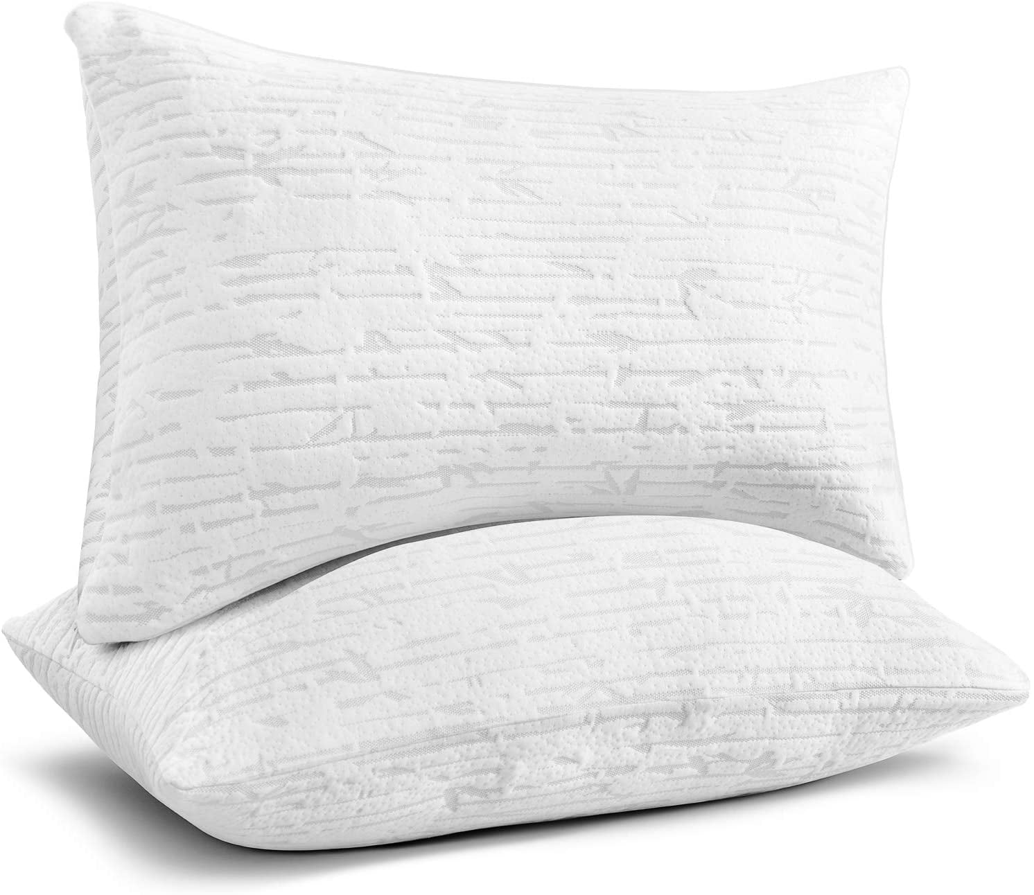 Set of 4 Clara Clark Bamboo Pillows Hypoallergenic Memory Foam Pillows with Washable Cover Queen Standard in Nepal at NPR 27248 Rating 5