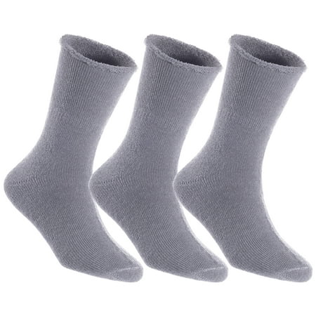 

Lian LifeStyle Fantastic Children s 3 Pairs Wool Crew Socks Super Comfortable Soft Adorable and Durable LK0601 Size 0M-6M (Grey)