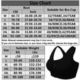 thumbnail image 2 of Women's Front Zipper Sports Bra Yoga Running Fitness Breathable Seamless Wirefree Padded Push Up Underwear Tops Large Size, 2 of 14