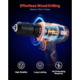 thumbnail image 3 of Cordless Drill 1/2" Keyless 2-Speed w/ Battery & Charger - Drill/Screw, 3 of 10