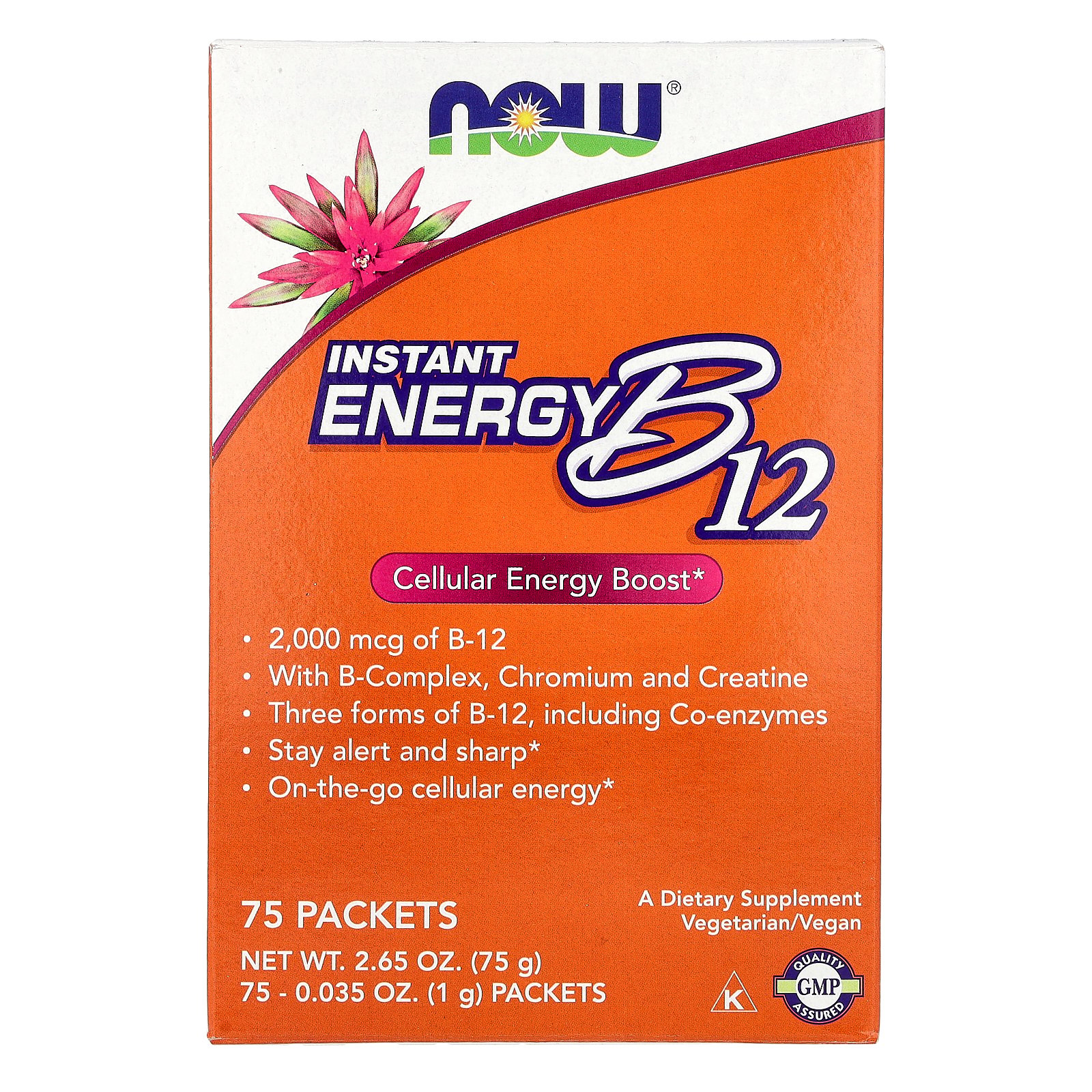 NOW Foods B-12 Instant Energy 75 Pkts