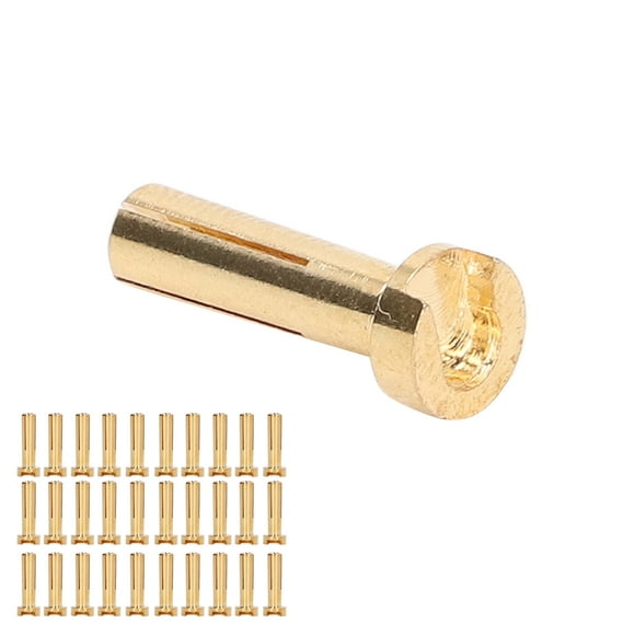 Battery Connector Plug,30Pcs Banana Plug Connectors RC Battery Wire Plug Battery Banana Plug Highly Versatile