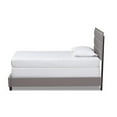 thumbnail image 2 of Baxton Studio Ansa Twin Size Gray Fabric Upholstered Bed, 2 of 8