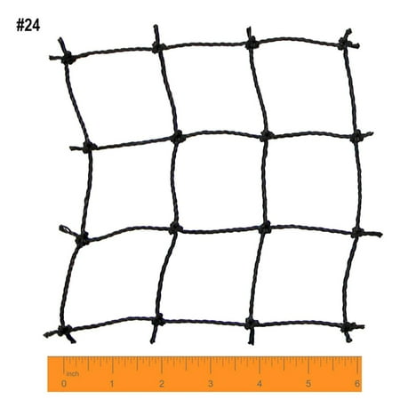 Cimarron Sports - Outdoor Twisted Baseball Batting Cage Net w/Access Door - Black